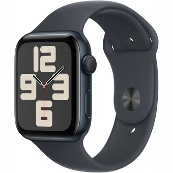 Viedpulksteņi Apple Watch SE 2024 GPS 40mm Midnight Aluminium Case with Midnight Sport Band - S/M
